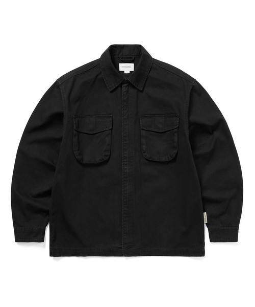 thisisneverthat(ディスイズネバーザット)の「Washed Zip Shirt(シャツ/ブラウス・メンズ・ブラック/ストーン・L/M/S/XL)」の2枚目の写真