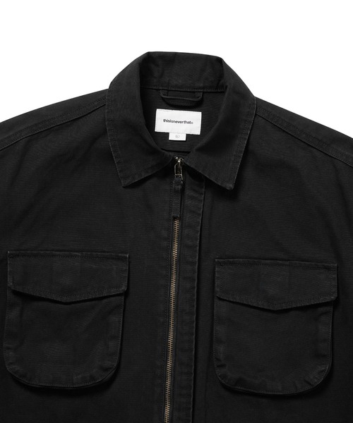 thisisneverthat(ディスイズネバーザット)の「Washed Zip Shirt(シャツ/ブラウス・メンズ・ブラック/ストーン・L/M/S/XL)」の8枚目の写真