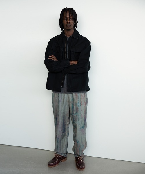 thisisneverthat(ディスイズネバーザット)の「Washed Zip Shirt(シャツ/ブラウス・メンズ・ブラック/ストーン・L/M/S/XL)」の12枚目の写真