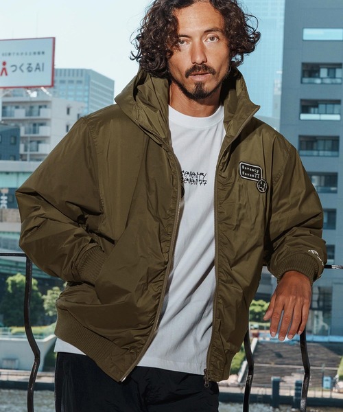 seventy seven(セブンティセブン)の「mj11122-padding hoodie rib JKT 中綿ジャケット(7725W050)(その他アウター・メンズ・ブラック/カーキ・L/M/S/XL)」の15枚目の写真