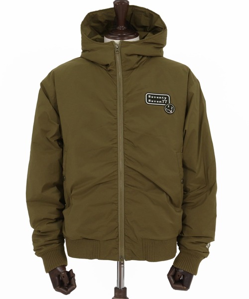 seventy seven(セブンティセブン)の「mj11122-padding hoodie rib JKT 中綿ジャケット(7725W050)(その他アウター・メンズ・ブラック/カーキ・L/M/S/XL)」の8枚目の写真