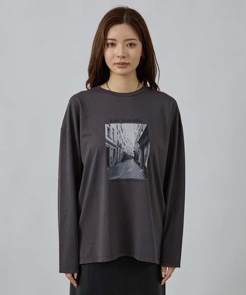 abahouse mavie（アバハウスマヴィ）の「フォトロンT（Tシャツ/カットソー・レディース・ホワイト系その他/チャコールグレー・フリー）」の19枚目の写真