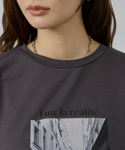 abahouse mavie（アバハウスマヴィ）の「フォトロンT（Tシャツ/カットソー・レディース・ホワイト系その他/チャコールグレー・フリー）」の22枚目の写真