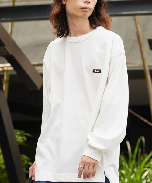 NANGA(ナンガ)の「NANGA /ナンガ ECO HYBRID BOX LOGO EMBROIDERY L /TS TEE ロンT(Tシャツ/カットソー・メンズ・ブラック/グリーン/グレー/ホワイト・XL/L/M/S)」の2枚目の写真