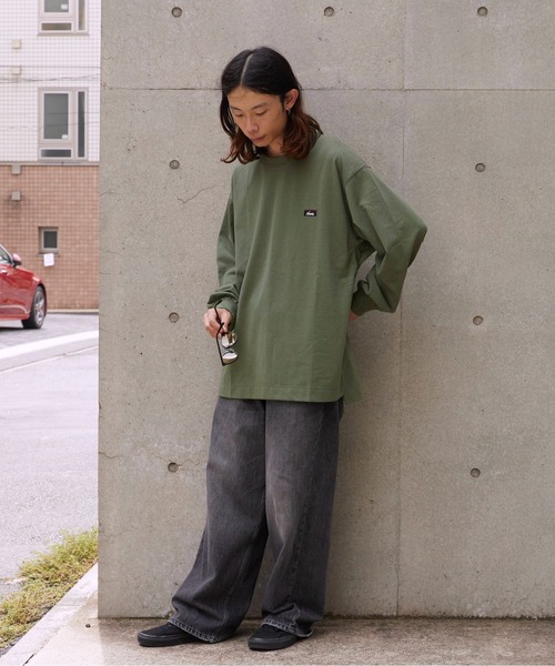 NANGA(ナンガ)の「NANGA /ナンガ ECO HYBRID BOX LOGO EMBROIDERY L /TS TEE ロンT(Tシャツ/カットソー・メンズ・ブラック/グリーン/グレー/ホワイト・XL/L/M/S)」の17枚目の写真