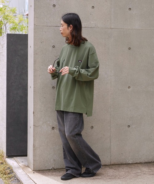 NANGA /ナンガ ECO HYBRID BOX LOGO EMBROIDERY L /TS TEE ロンT（T