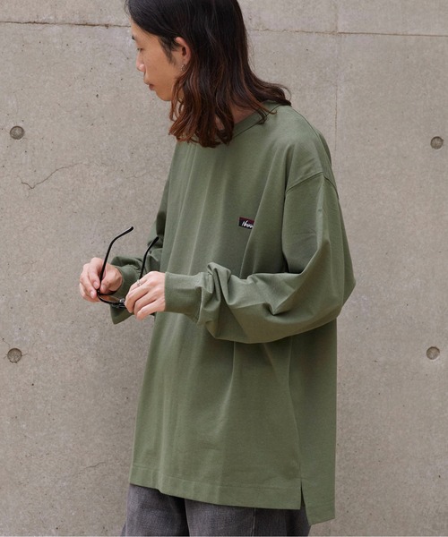 NANGA(ナンガ)の「NANGA /ナンガ ECO HYBRID BOX LOGO EMBROIDERY L /TS TEE ロンT(Tシャツ/カットソー・メンズ・ブラック/グリーン/グレー/ホワイト・XL/L/M/S)」の22枚目の写真