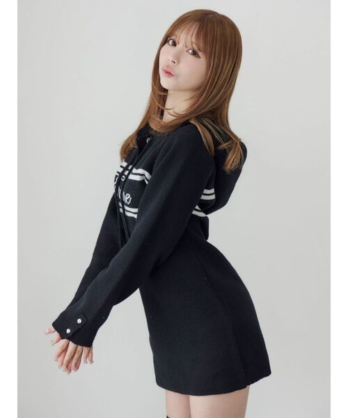 セール】フーディーロゴニットワンピース（ワンピース）｜EATME