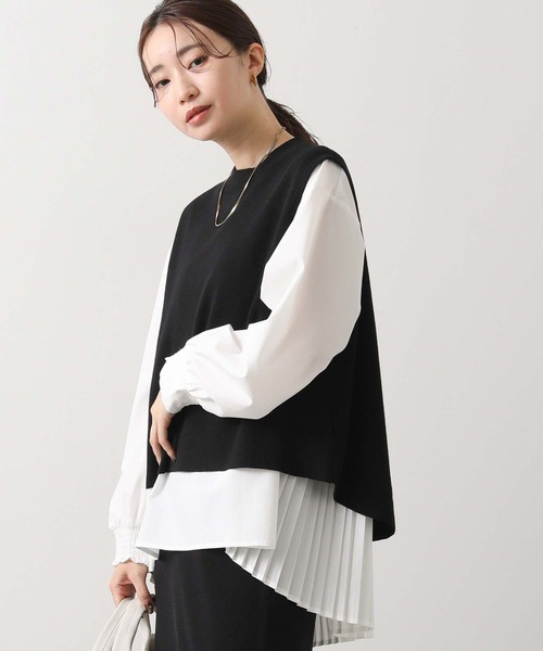 Gready Billiant バックプリーツニットベスト Gready Billiant バックプリーツニットベスト - メルカリ