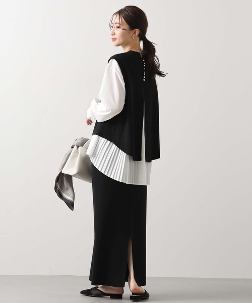 Gready Billiant バックプリーツニットベスト セール】バックプリーツベストset（ニット/セーター）｜Gready