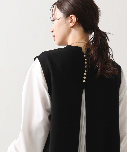 Gready Billiant バックプリーツニットベスト Gready Billiant バックプリーツニットベスト - メルカリ