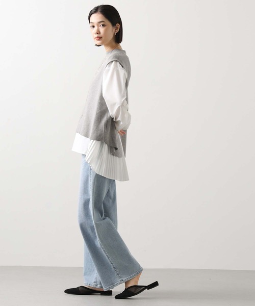 Gready Billiant バックプリーツニットベスト Gready Billiant バックプリーツニットベスト