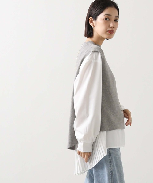 Gready Billiant バックプリーツニットベスト Gready Billiant バックプリーツニットベスト