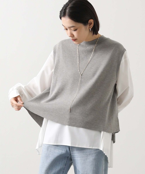 Gready Billiant バックプリーツニットベスト Gready Billiant バックプリーツニットベスト
