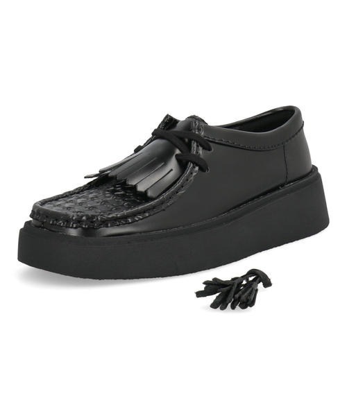 Clarks（クラークス）の「Clarks クラークス TORVIEW W キルトタッセルシューズ(トービューW) 26184943 ブラックレザー（モカシン/デッキシューズ・レディース・ブラック・22.5cm/23.0cm/23.5cm/24.0cm/24.5cm）」の6枚目の写真