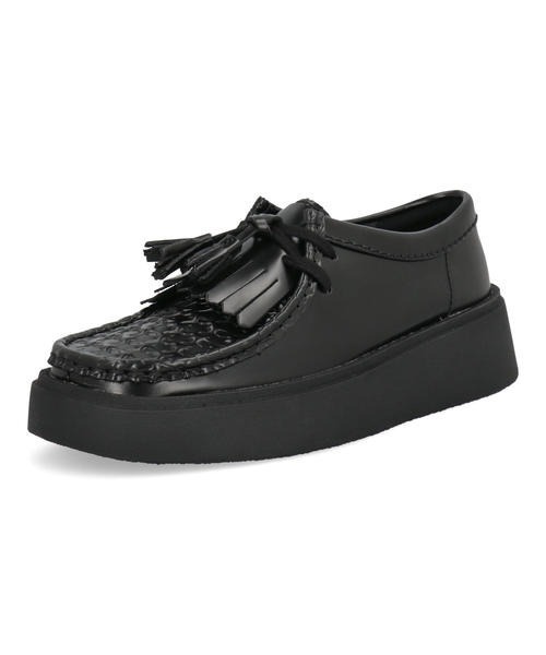 Clarks（クラークス）の「Clarks クラークス TORVIEW W キルトタッセルシューズ(トービューW) 26184943 ブラックレザー（モカシン/デッキシューズ・レディース・ブラック・22.5cm/23.0cm/23.5cm/24.0cm/24.5cm）」の4枚目の写真
