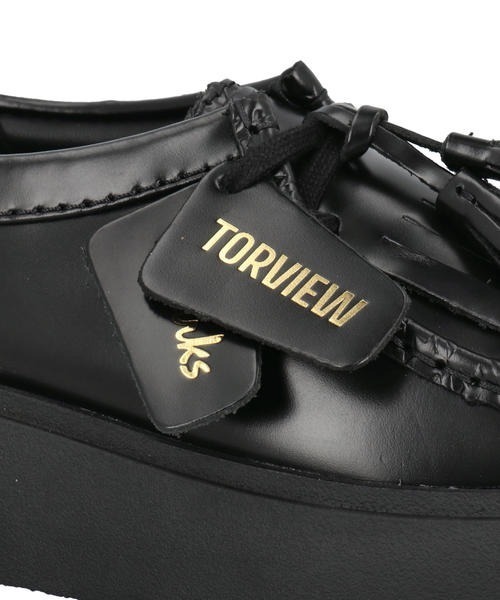 Clarks（クラークス）の「Clarks クラークス TORVIEW W キルトタッセルシューズ(トービューW) 26184943 ブラックレザー（モカシン/デッキシューズ・レディース・ブラック・22.5cm/23.0cm/23.5cm/24.0cm/24.5cm）」の5枚目の写真