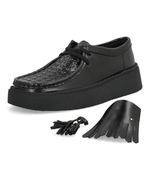 Clarks（クラークス）の「Clarks クラークス TORVIEW W キルトタッセルシューズ(トービューW) 26184943 ブラックレザー（モカシン/デッキシューズ・レディース・ブラック・22.5cm/23.0cm/23.5cm/24.0cm/24.5cm）」の7枚目の写真