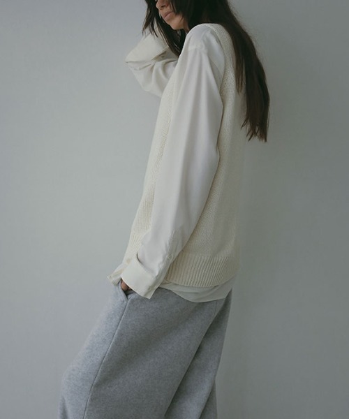 etretokyo リリヤーンスリーブレスニットトップス Vネックスリーブレスニットプルオーバー（ベスト）｜ETRE TOKYO