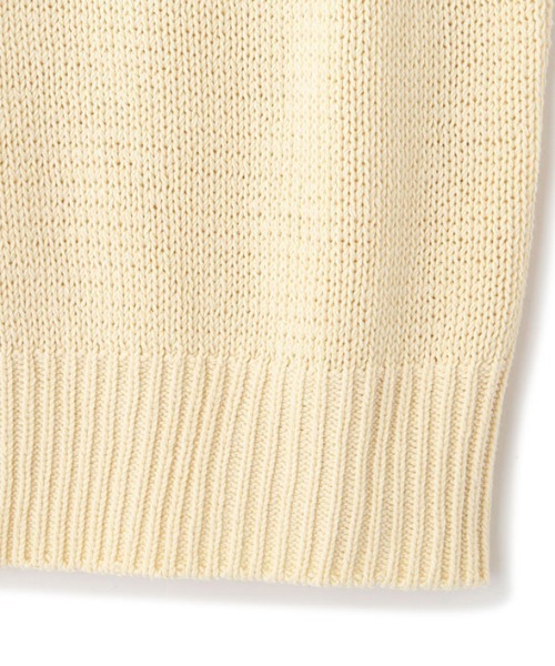 Ｖネックスリーブレスニットプルオーバー　イエロー Vネックスリーブレスニットプルオーバー（ベスト）｜ETRE TOKYO