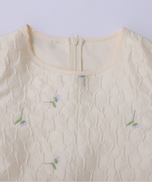 セール】フラワージャガードペプラムトップス（その他トップス）｜Fit