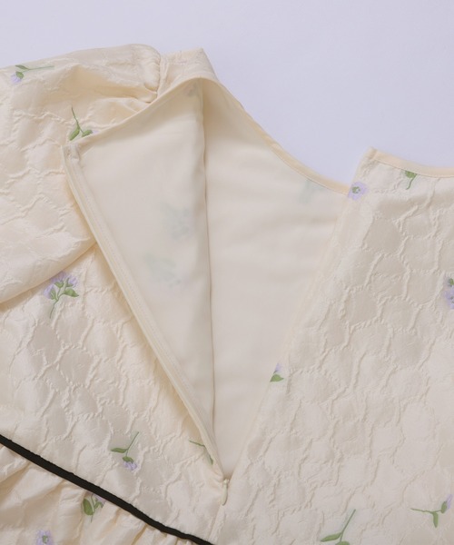 セール】フラワージャガードペプラムトップス（その他トップス）｜Fit