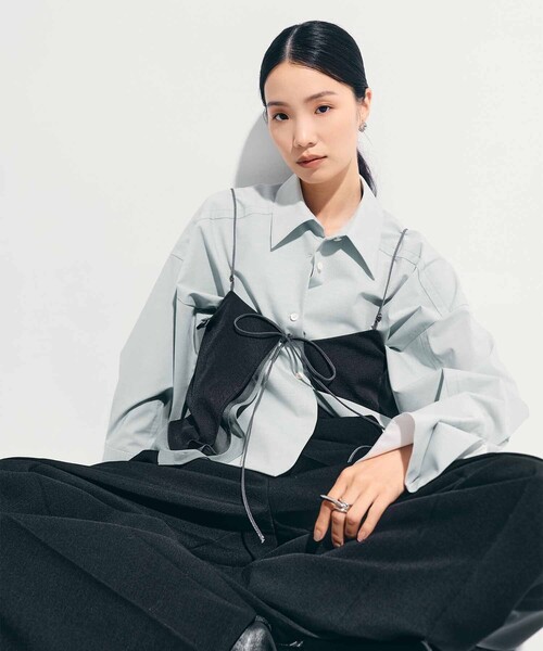 STUDIOUS/ステュディオス】3way Camisole & Sheer Long T/シアー