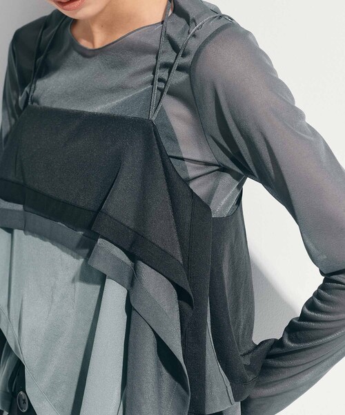 tさま専用STUDIOUS 3way Camisole &Sheerlong T STUDIOUS/ステュディオス】3way Camisole & Sheer Long T/シアー