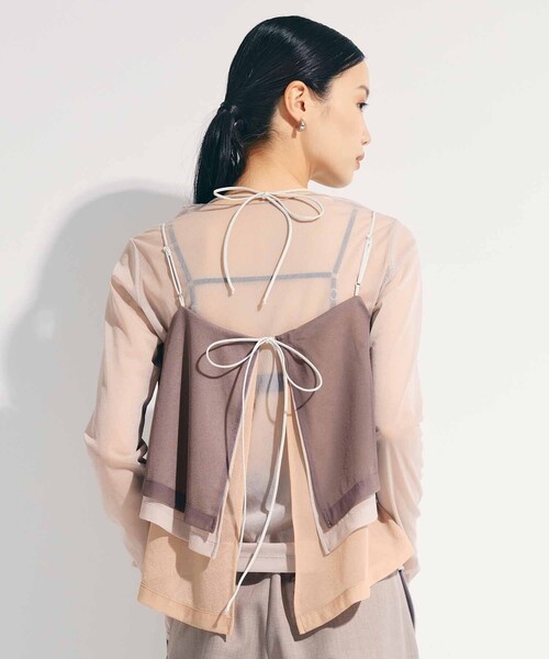 tさま専用STUDIOUS 3way Camisole &Sheerlong T STUDIOUS/ステュディオス】3way Camisole & Sheer Long T/シアー
