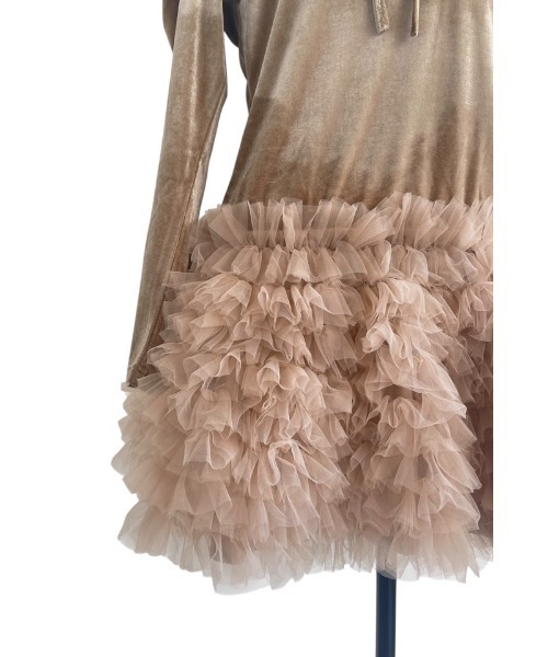 velour ribbon tulle mini one-piece（ワンピース）｜HONEY MI HONEY