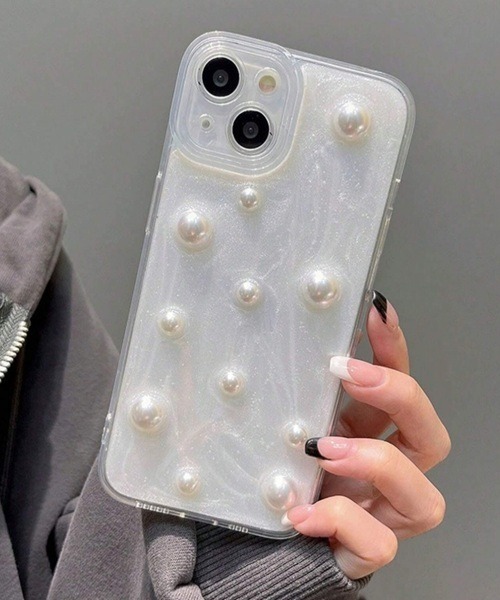 Vini（ヴィニ）の「iPhoneケース ホワイト/クリア系 ( iPhone 13 /iPhone 13 Pro/iPhone 14/iPhone14 Pro/iPhone15/iPhone 15 Pro/iPhone 16 )（スマホケース/カバー・レディース・その他/A・iPhone 13/iPhone 13 Pro/iPhone 14/iPhone 14 Pro/iPhone 15/iPhone 15 Pro/iPhone 16）」の2枚目の写真