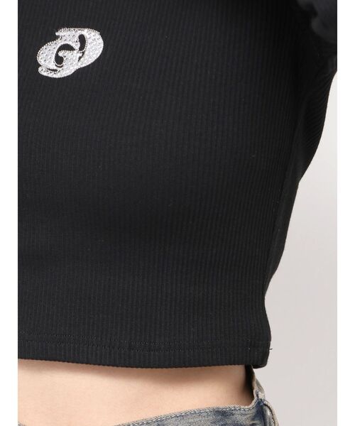 GYDA(ジェイダ)の「GDロゴラインストーンテレコトップス(Tシャツ/カットソー・レディース・ブラック/グレー/オフホワイト・FREE)」の17枚目の写真