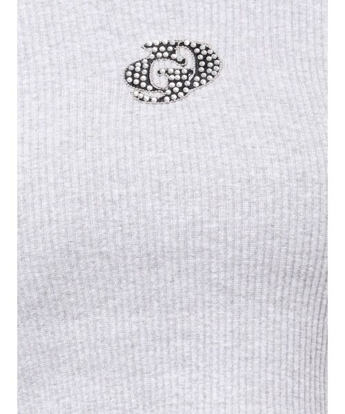 GYDA(ジェイダ)の「GDロゴラインストーンテレコトップス(Tシャツ/カットソー・レディース・ブラック/グレー/オフホワイト・FREE)」の21枚目の写真