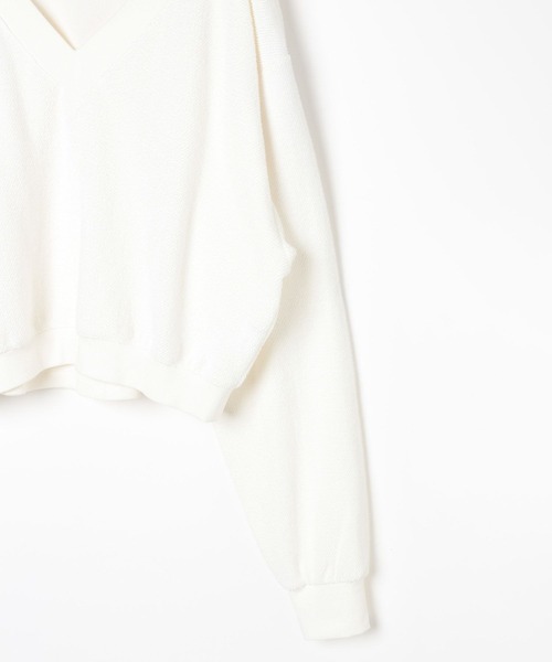 HEREIAM（ヘレイアム）の「【HEREIAM】タンクがセットでお得/オフショルレイヤードプルオーバー（Tシャツ/カットソー・レディース・ブラック/オフホワイト/杢グレー・FREE）」の11枚目の写真