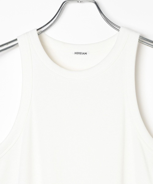 HEREIAM（ヘレイアム）の「【HEREIAM】タンクがセットでお得/オフショルレイヤードプルオーバー（Tシャツ/カットソー・レディース・ブラック/オフホワイト/杢グレー・FREE）」の16枚目の写真