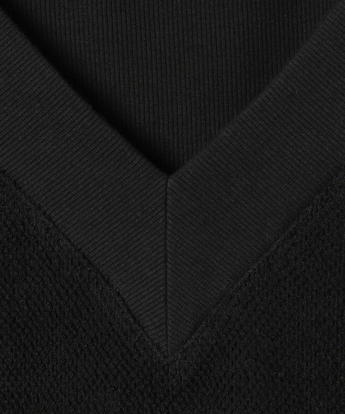 HEREIAM（ヘレイアム）の「【HEREIAM】タンクがセットでお得/オフショルレイヤードプルオーバー（Tシャツ/カットソー・レディース・ブラック/オフホワイト/杢グレー・FREE）」の22枚目の写真