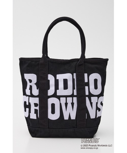 RODEO CROWNS WIDE BOWL（ロデオクラウンズワイドボウル）の「(PEANUTS)トートバッグ（トートバッグ・レディース・オフホワイト/ブルー/ブラック・FREE）」の11枚目の写真