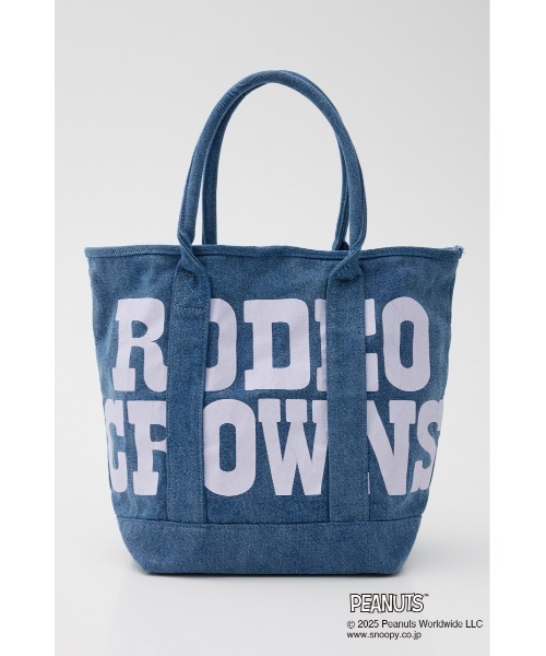 RODEO CROWNS WIDE BOWL（ロデオクラウンズワイドボウル）の「(PEANUTS)トートバッグ（トートバッグ・レディース・オフホワイト/ブルー/ブラック・FREE）」の16枚目の写真