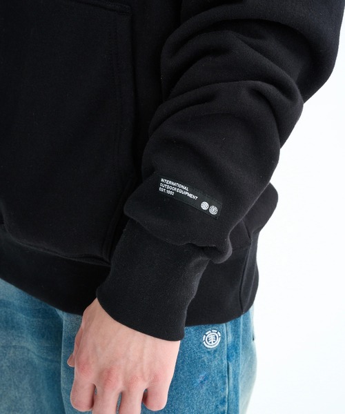 ELEMENT（エレメント）の「ELEMENT メンズ RASTAMAN HOOD パーカー 【2025年秋冬モデル】/エレメント裏起毛バックプリントプルオーバーパーカー・フーディー（パーカー・メンズ・ブラック/グリーン系その他/ホワイト系その他・X-LARGE/LARGE/MEDIUM）」の9枚目の写真