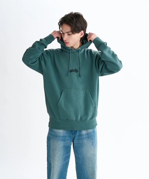 ELEMENT（エレメント）の「ELEMENT メンズ RASTAMAN HOOD パーカー 【2025年秋冬モデル】/エレメント裏起毛バックプリントプルオーバーパーカー・フーディー（パーカー・メンズ・ブラック/グリーン系その他/ホワイト系その他・X-LARGE/LARGE/MEDIUM）」の14枚目の写真