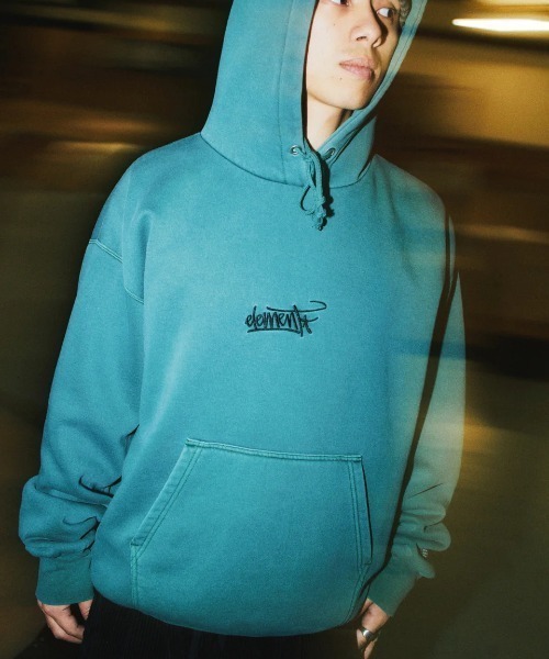 ELEMENT（エレメント）の「ELEMENT メンズ RASTAMAN HOOD パーカー 【2025年秋冬モデル】/エレメント裏起毛バックプリントプルオーバーパーカー・フーディー（パーカー・メンズ・ブラック/グリーン系その他/ホワイト系その他・X-LARGE/LARGE/MEDIUM）」の18枚目の写真