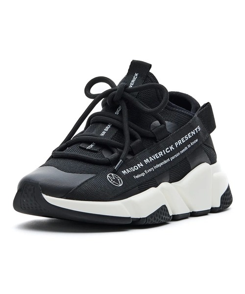MAISON MAVERICK PRESENTS（メゾンマベリックプレゼンツ）の「【MAISON MAVERICK PRESENTS】Best Seller Dad Sneakers（スニーカー・レディース・ホワイト/ブラック×ホワイト/ブラック×ブラック・23cm/23.5cm/24cm/24.5cm）」の3枚目の写真