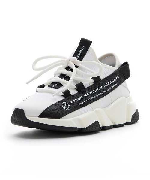 MAISON MAVERICK PRESENTS（メゾンマベリックプレゼンツ）の「【MAISON MAVERICK PRESENTS】Best Seller Dad Sneakers（スニーカー・レディース・ホワイト/ブラック×ホワイト/ブラック×ブラック・23cm/23.5cm/24cm/24.5cm）」の2枚目の写真