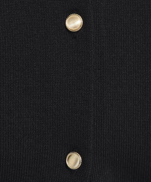 ITS'DEMO（イッツデモ）の「【縮みに強い／洗濯機OK】クルーニットカーディガン（カーディガン/ボレロ・レディース・オフホワイト/ブラック/ライトベージュ/ピンク系その他/サックスブルー・38/40）」の20枚目の写真