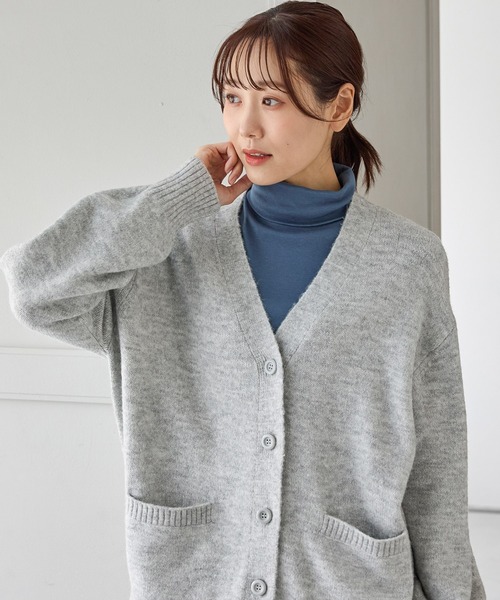 Honeys(ハニーズ)の「フライスタートルネック(Tシャツ/カットソー・レディース・イエロー/ブルー/ボルドー/オレンジ/パープル/サックスブルー/ピンク・LL/L/M/S)」の17枚目の写真