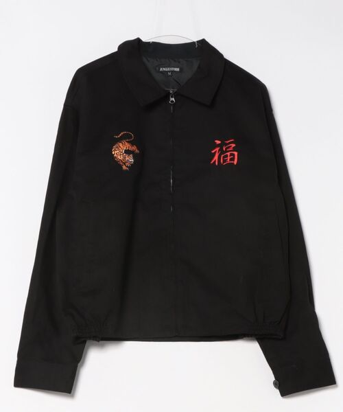 ８(eight)（エイト）の「スーベニアジャケット（ブルゾン・メンズ・ブラック/アイボリー/ネイビー・MEDIUM/X-LARGE/LARGE）」の2枚目の写真