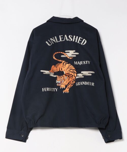 ８(eight)（エイト）の「スーベニアジャケット（ブルゾン・メンズ・ブラック/アイボリー/ネイビー・MEDIUM/X-LARGE/LARGE）」の4枚目の写真