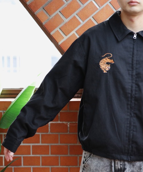 ８(eight)（エイト）の「スーベニアジャケット（ブルゾン・メンズ・ブラック/アイボリー/ネイビー・MEDIUM/X-LARGE/LARGE）」の8枚目の写真