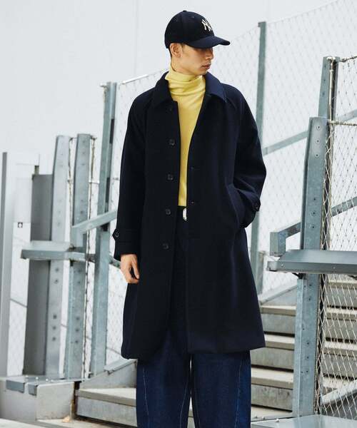 セール】スーパー140 ウールモッサ オーバー マック コート（ステン