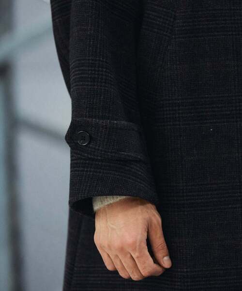 JOURNAL STANDARD(ジャーナルスタンダード)の「スーパー140 ウールモッサ オーバー マック コート(ステンカラーコート・メンズ・ブラック系その他/グレー/スミクロ/ネイビー・SMALL/MEDIUM/LARGE)」の14枚目の写真